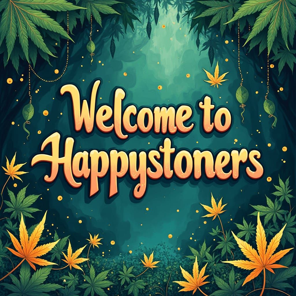 Whimsical Wallpaper: Welcome to Happystoners in Surreal Styl...
