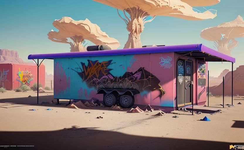 Desert Trailer Park: Detailed Matte Painting in Unreal Engin...