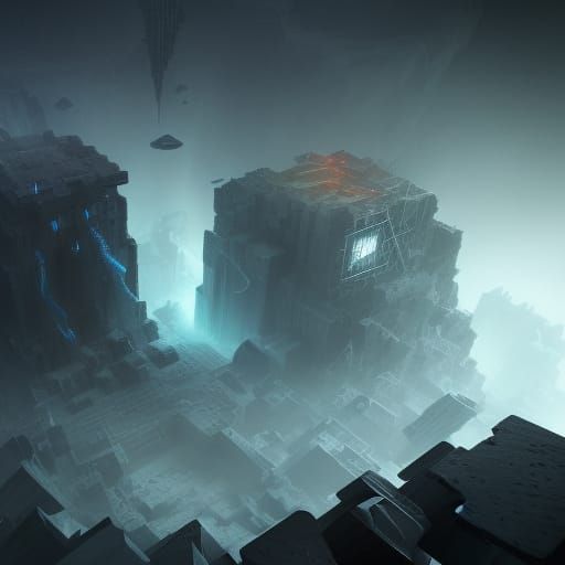 Dark Grey Cubes of Eternal Darkness