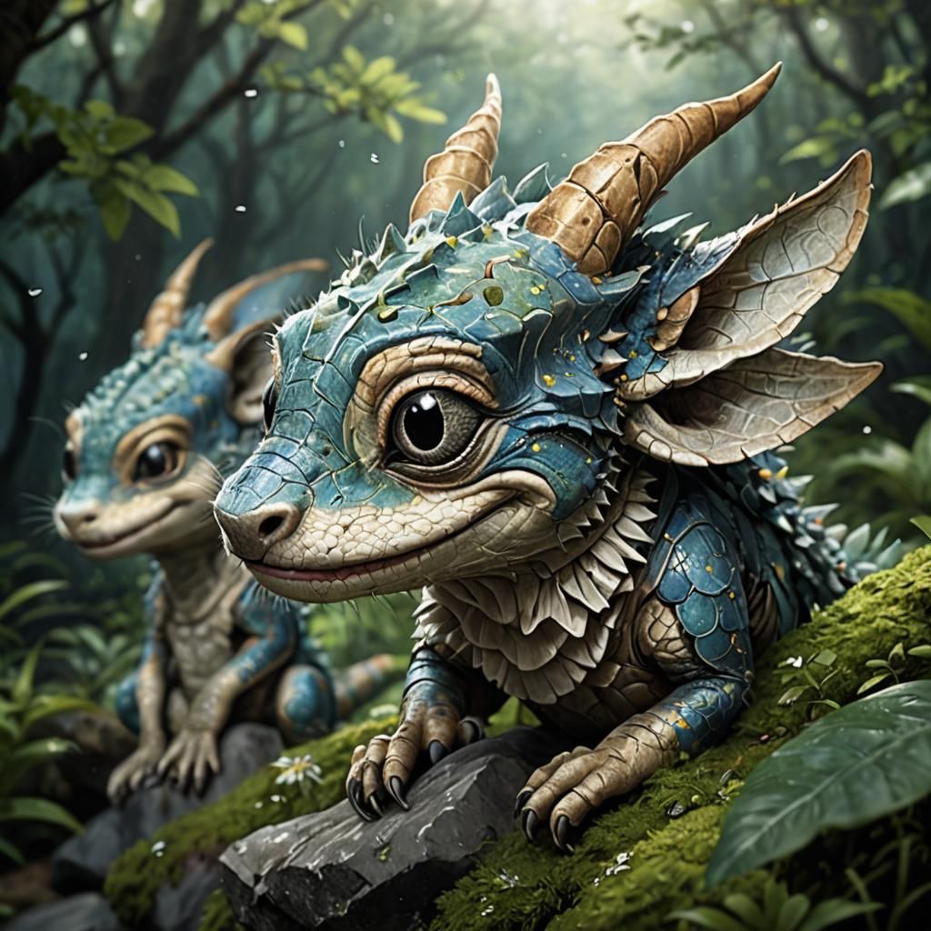 Relaxed Smiling Lizard