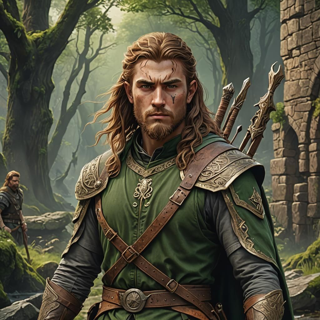 Irish Teenage Ranger Warrior Concept Art
