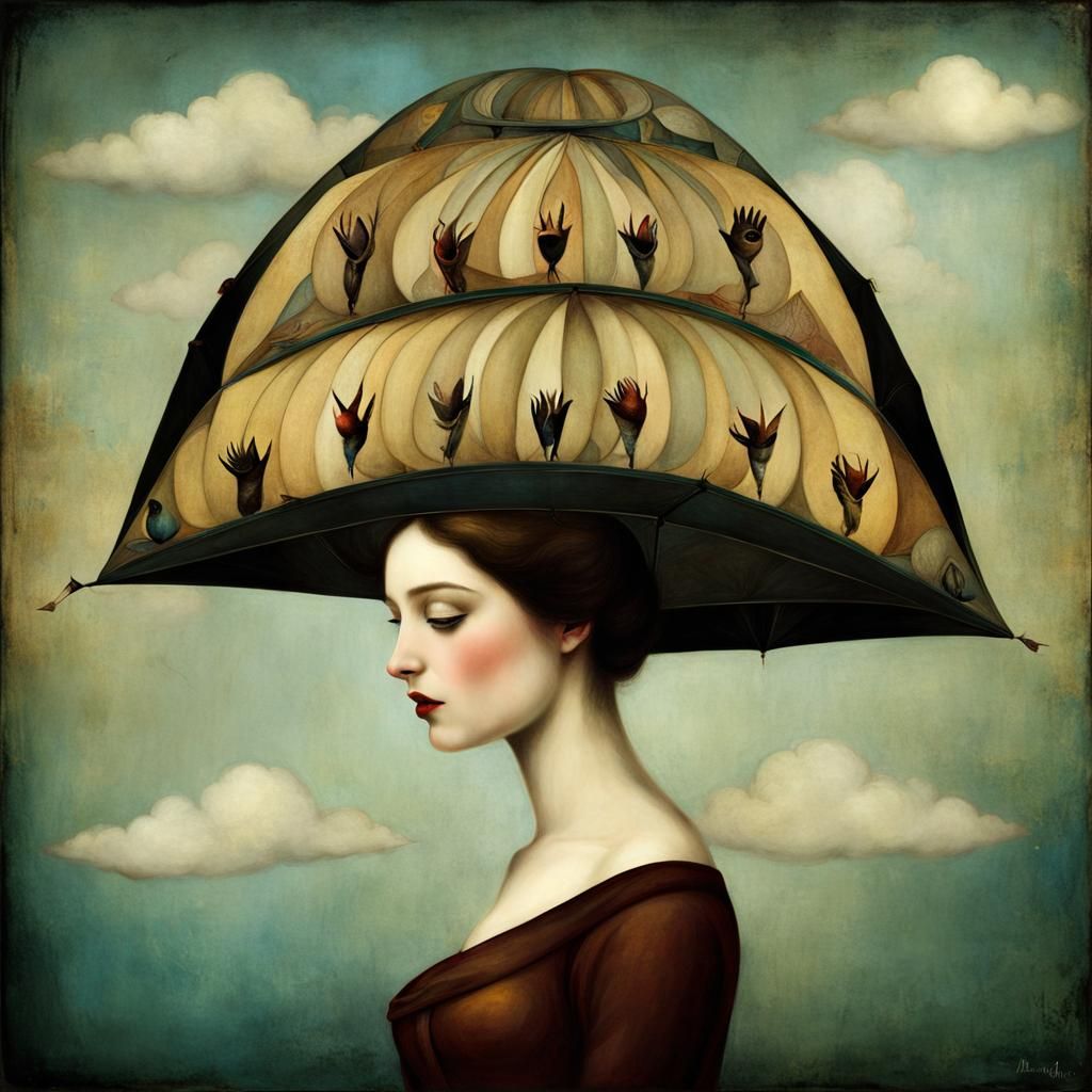 Dreamlike Landscape in Christian Schloe Style