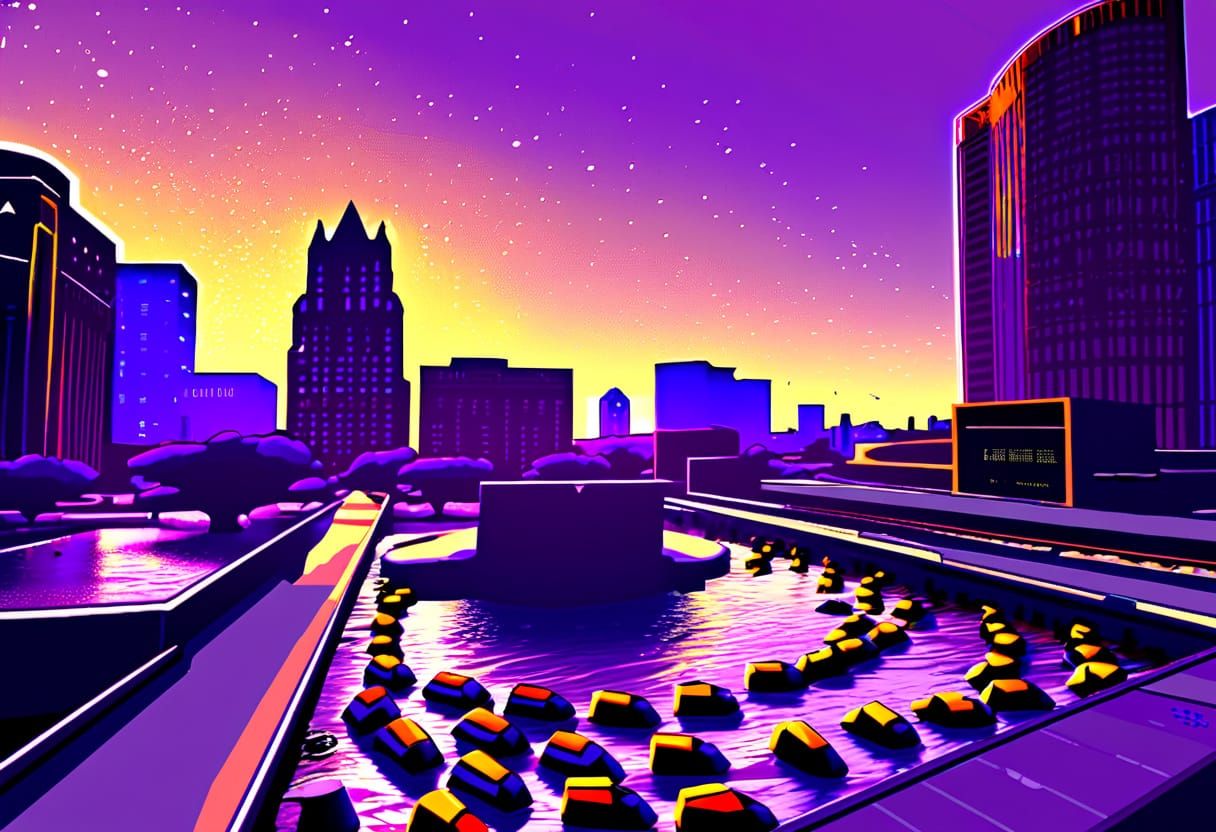 Alien in Detroit: Dark Fantasy Concept Art