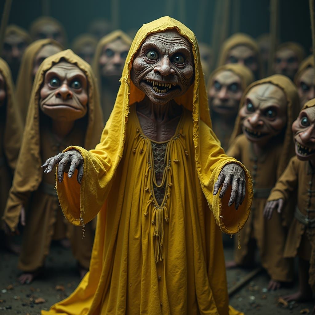 Menacing Evil Zelda Puppet in Supermacromation Style