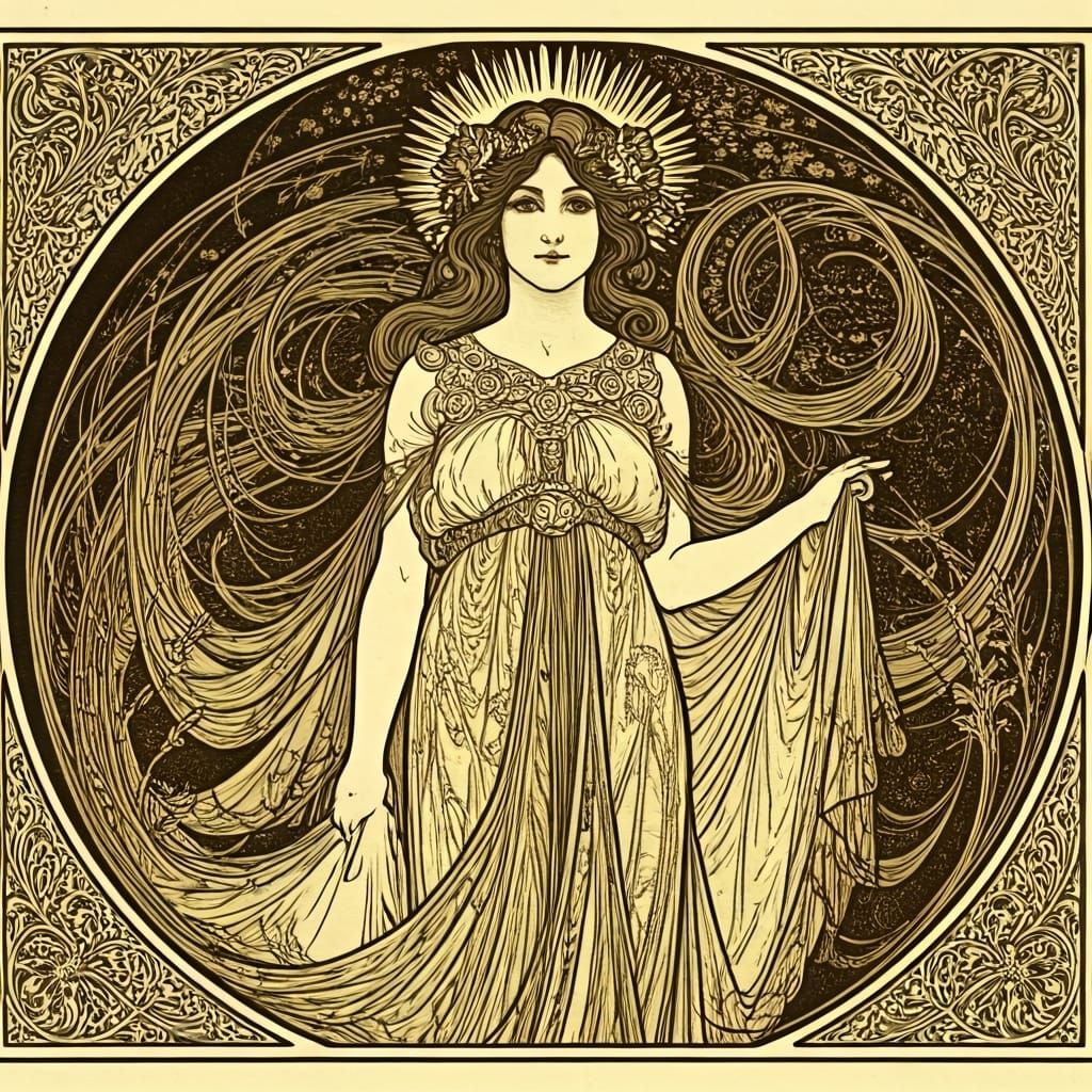 Titania in Art Nouveau Style