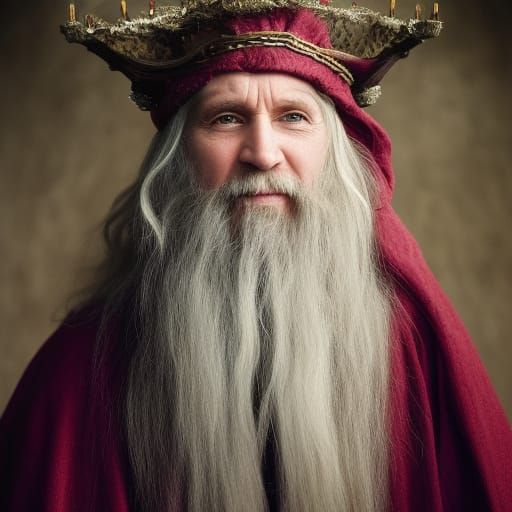 Hyperrealistic Wizard from Medieval Times in HD