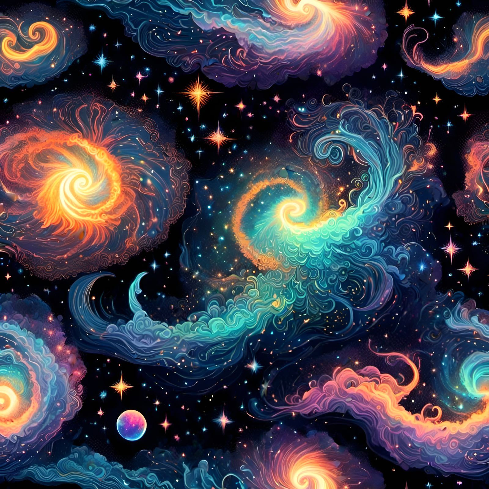 Blacklight Stoner Card Game in Stained Glass Style