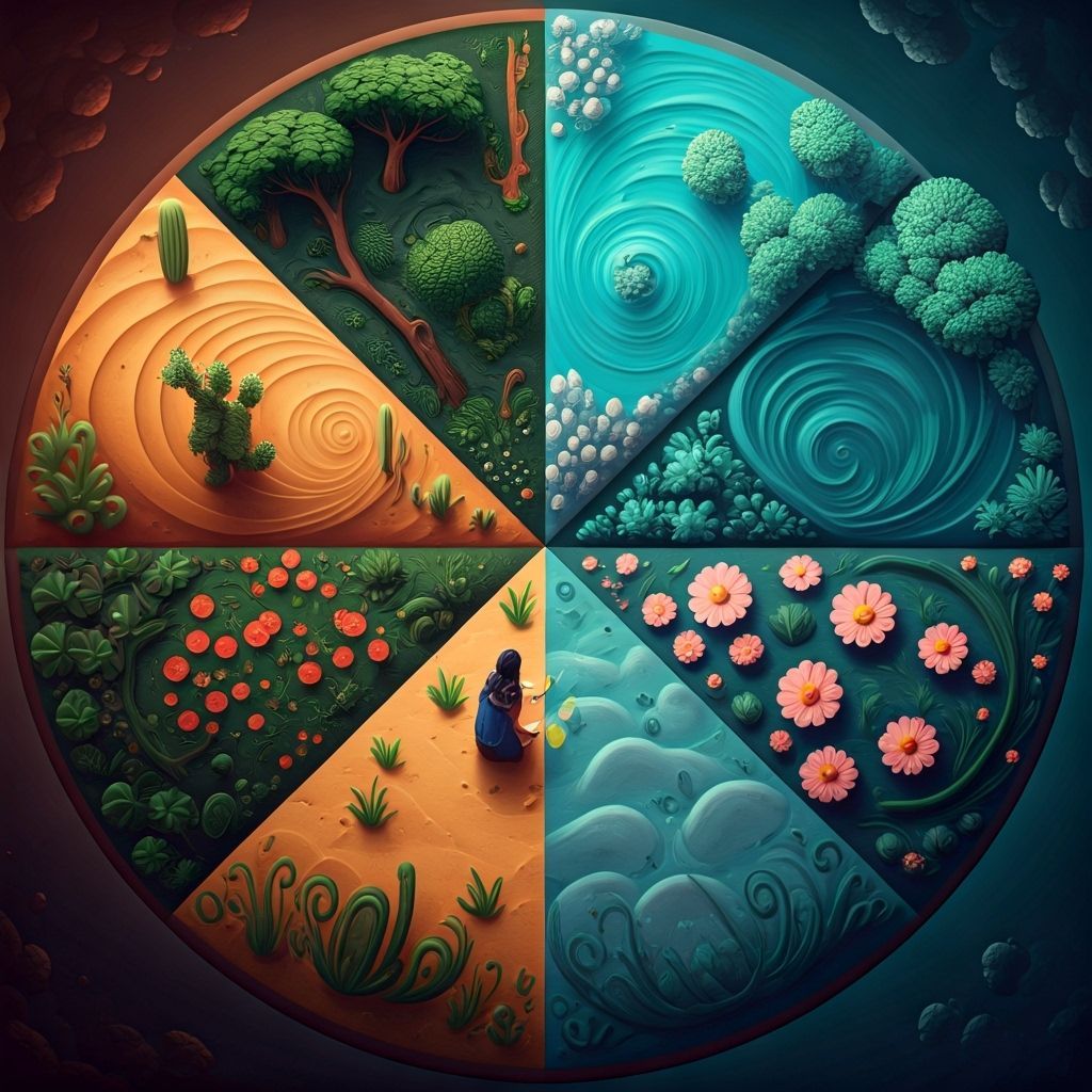 Animated Mandala Garden of Four Biomes