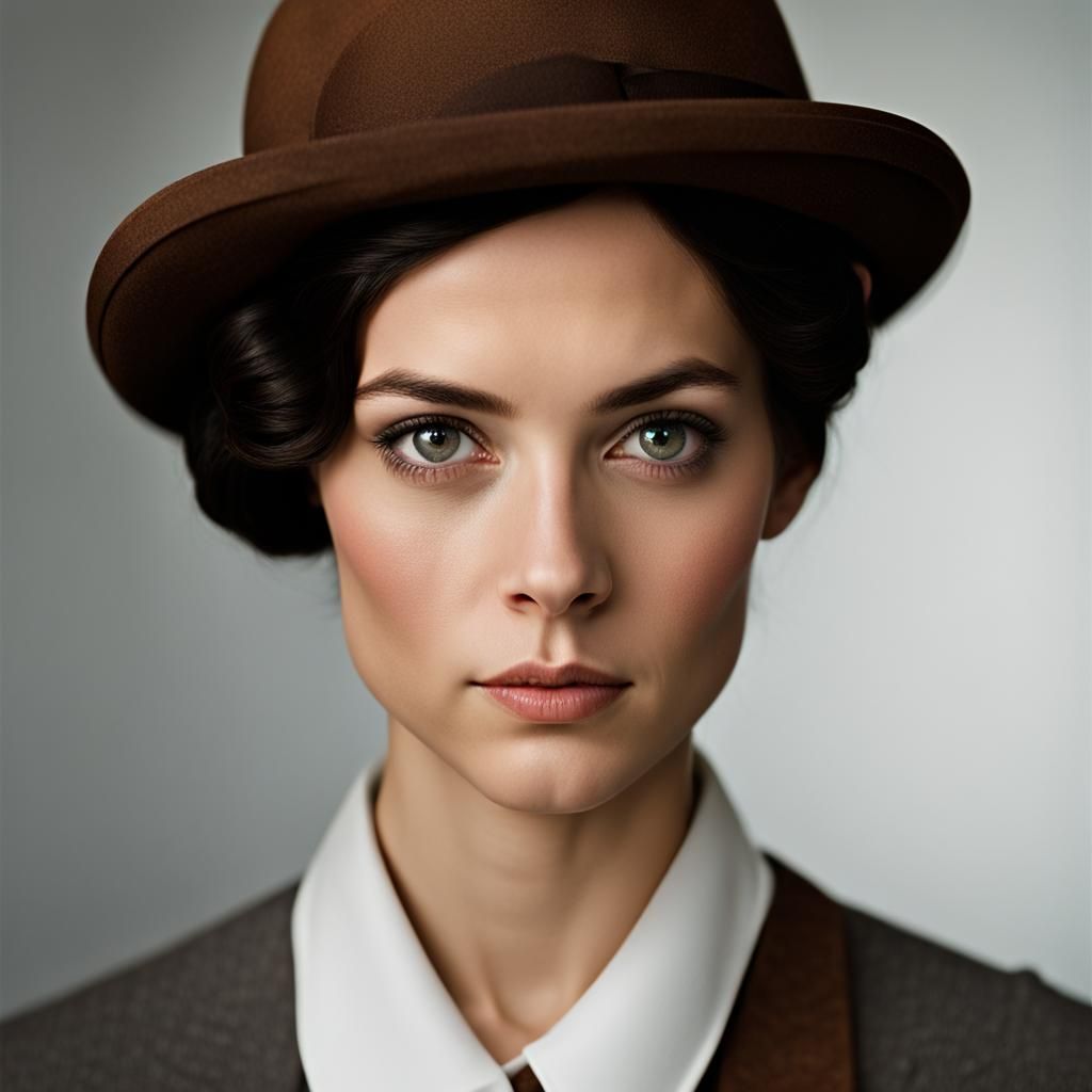 Woman with Monocle: Professional Portrait