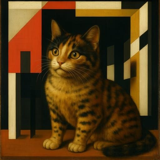Corvax's Cat in Baroque and Constructivist Styles