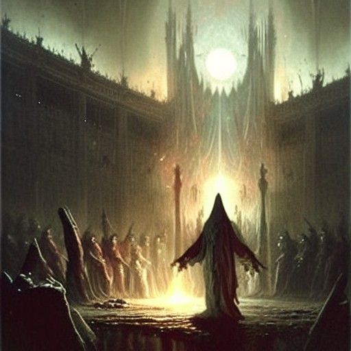 Horrific Fusion in Style of Gustave Doré