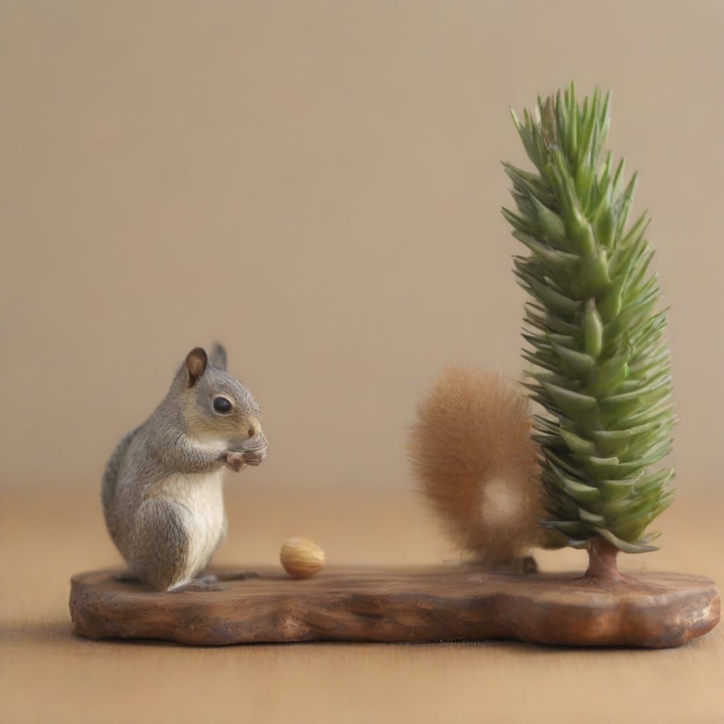 Whimsical Woodland Scene in Expressive Brushstrokes