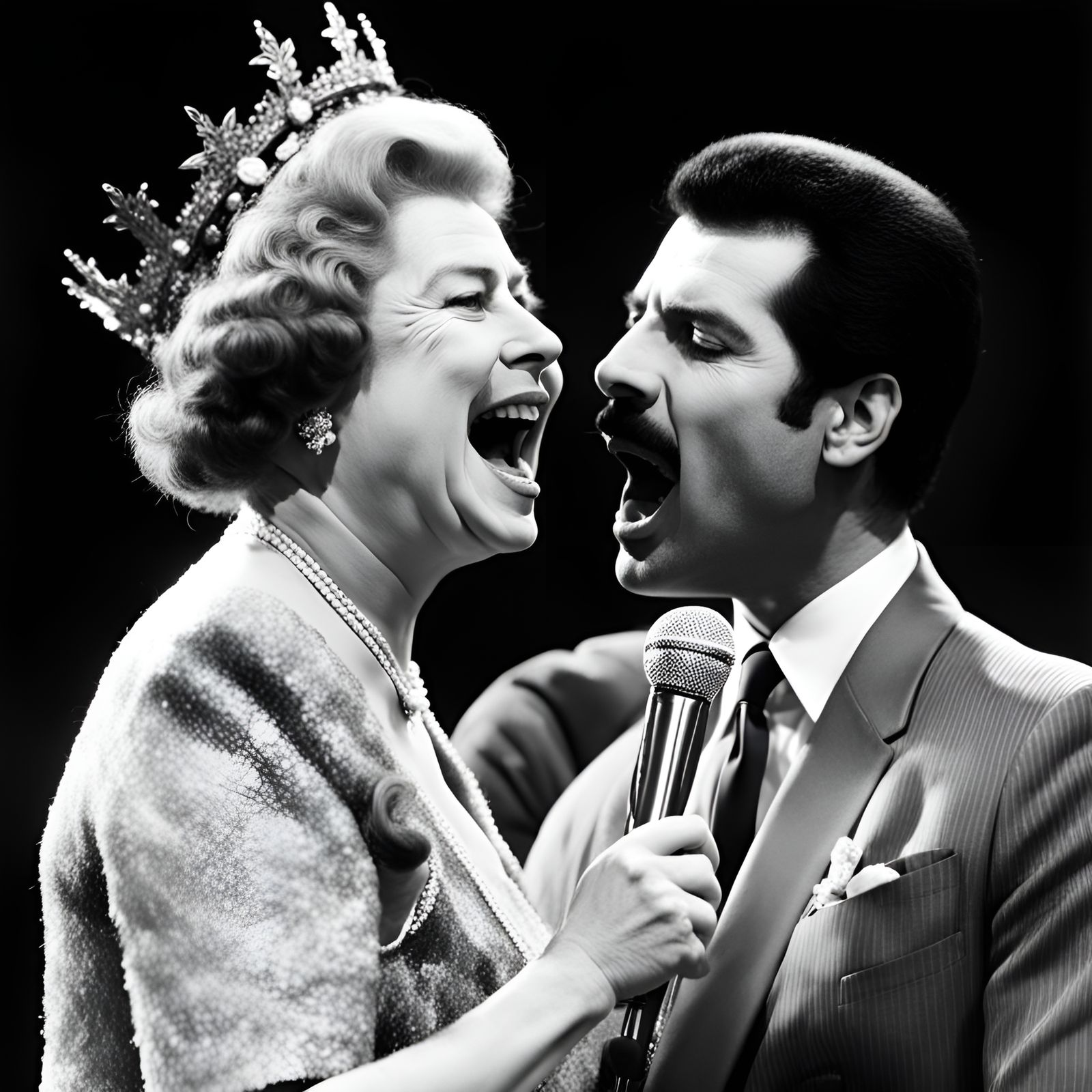Queen Elizabeth and Freddie Mercury Sing Duet