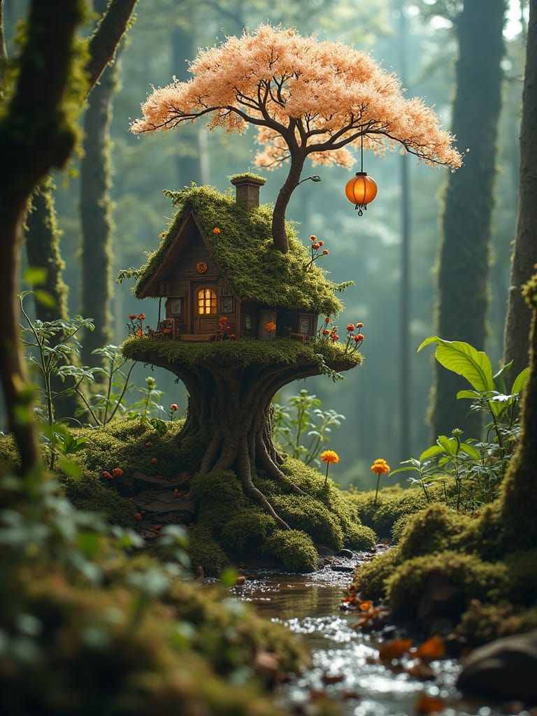 Enchanted Forest in Glass Box: Anarchitecture Style