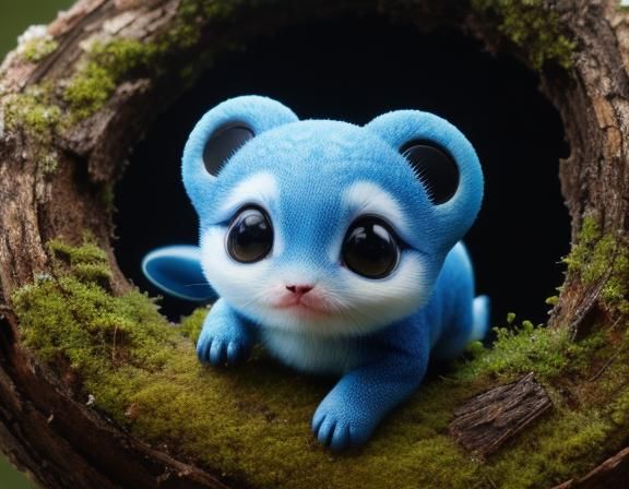 Close-Up of a Cute Alien Animal Ecosystem