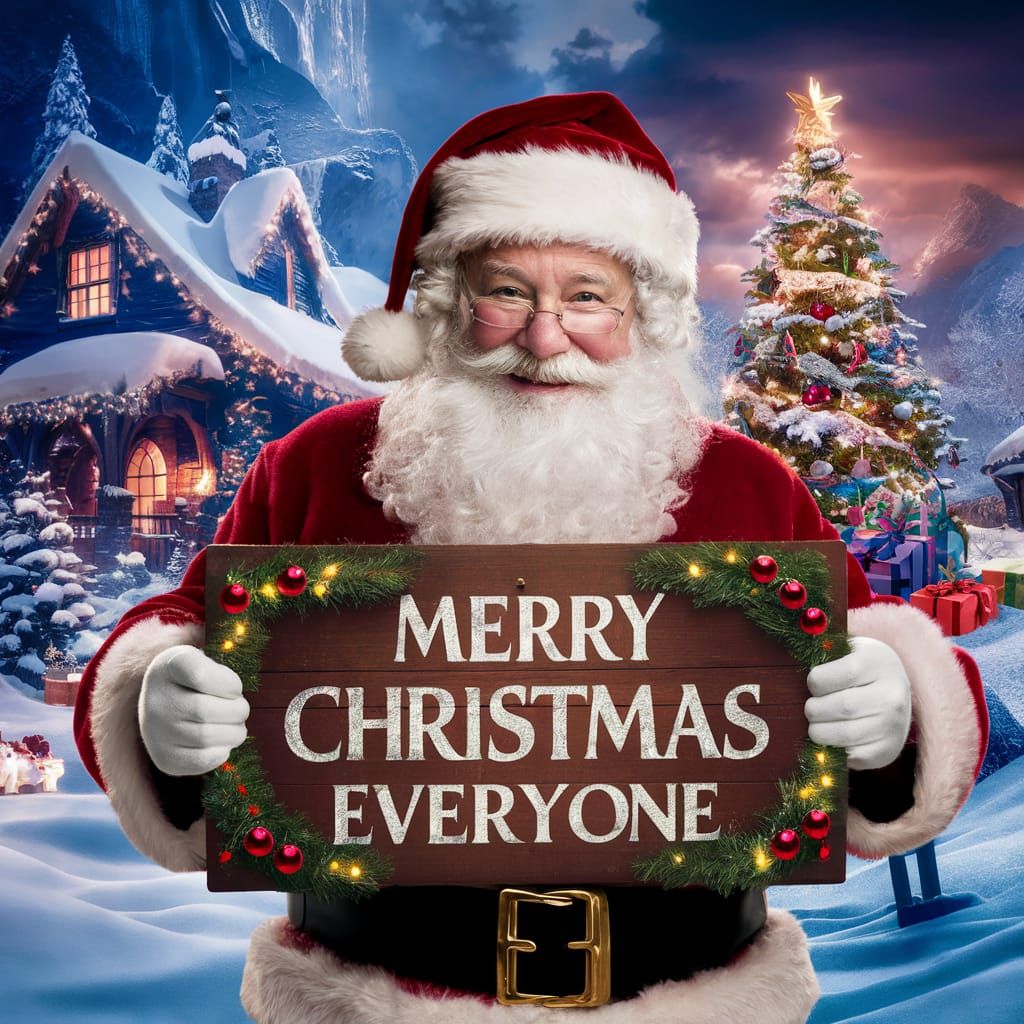 Epic Christmas Wonderland with Jolly Santa Claus