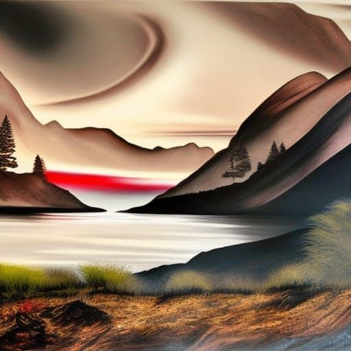 Intricate Charcoal Drawing of First Nations New Zealand