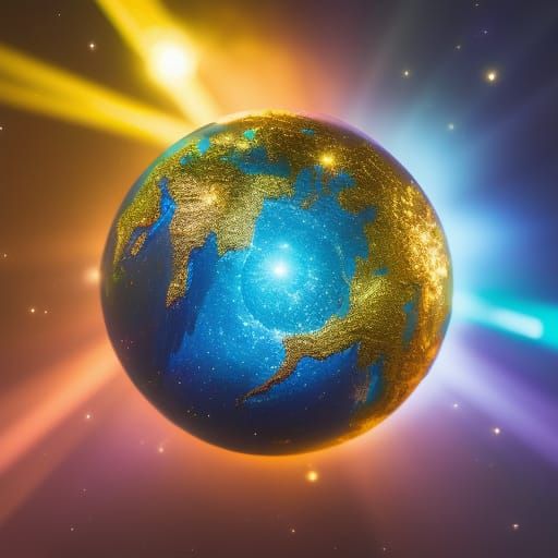 Glowing Chaos Orb in Enchanted Forest