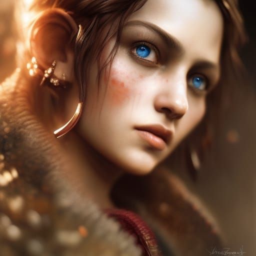 Girl in Attic: Watercolor Storybook Style