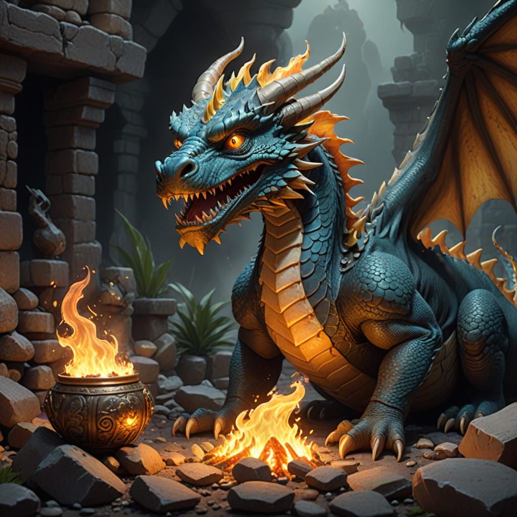 Embarrassed Dragon Fails to Breathe Fire