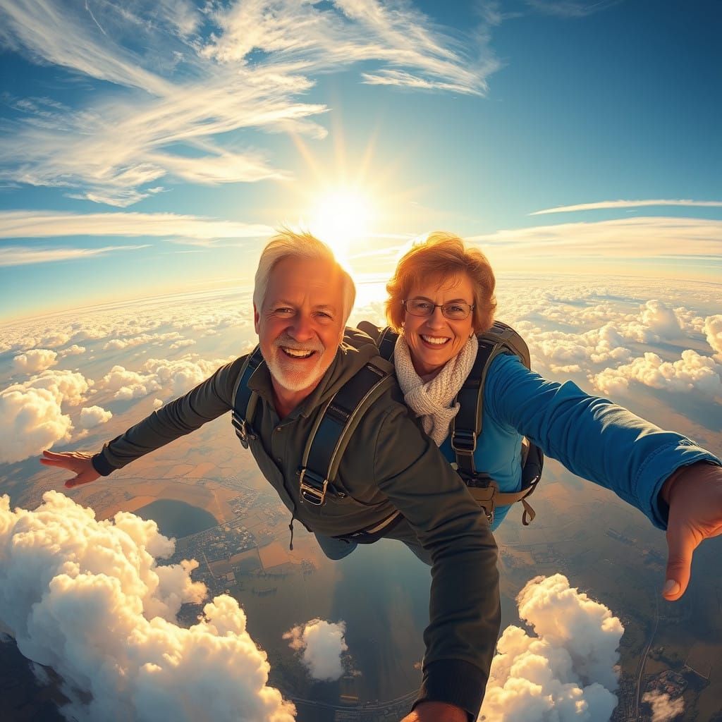 Ken and Barbara Soaring Through the Australian Sky