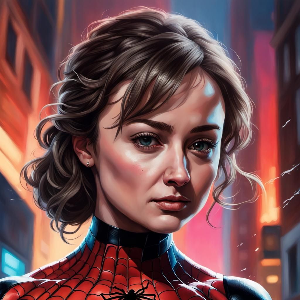 Milana Vayntrub as spider women