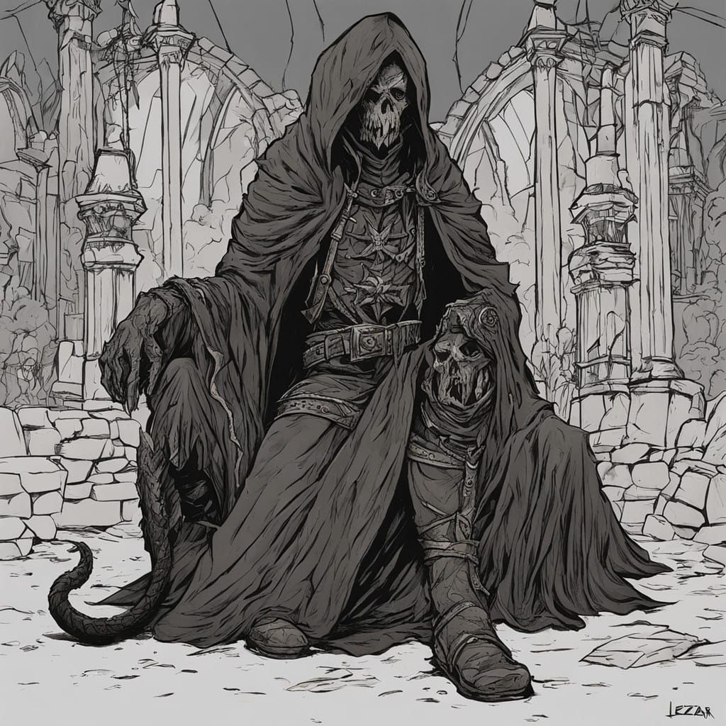 Dark Fantasy World in Grimdark Style