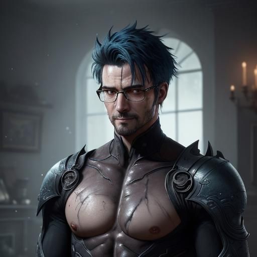 Wounded Android Butler's Courageous Smile