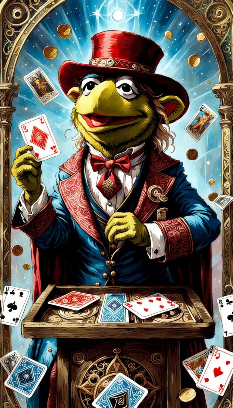 Gonzo the Great as Tarot Card Parody