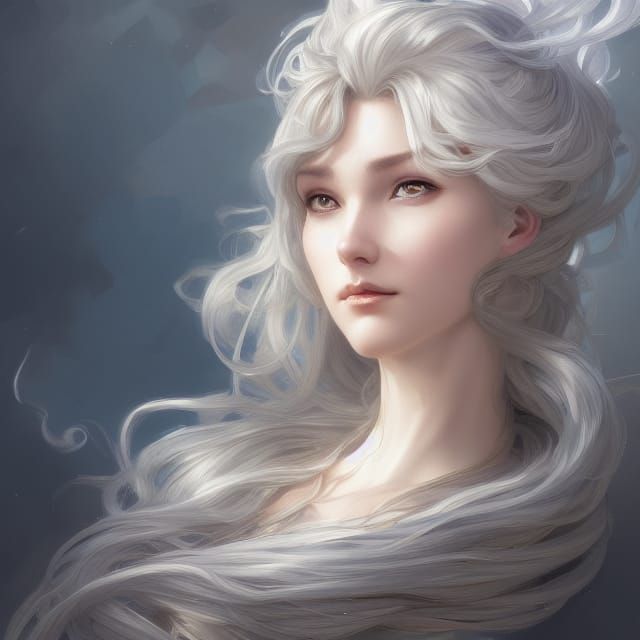 Baroque Lady Knight Portrait in Fantasy Style