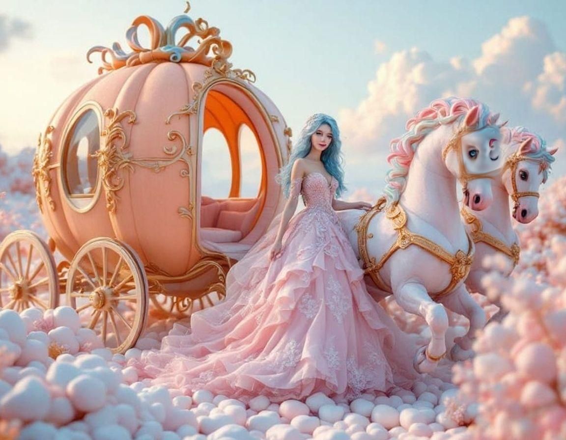 Beautiful Young Woman's Face Generated by AI