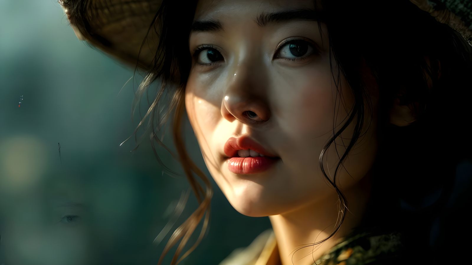 Stunning Portrait of a Young Chinese Woman in Oil Painting S...