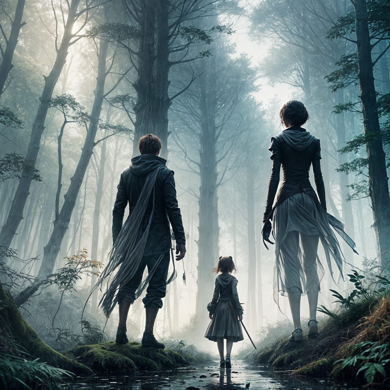 Detailed 3D Anime Art Inspired by WLOP