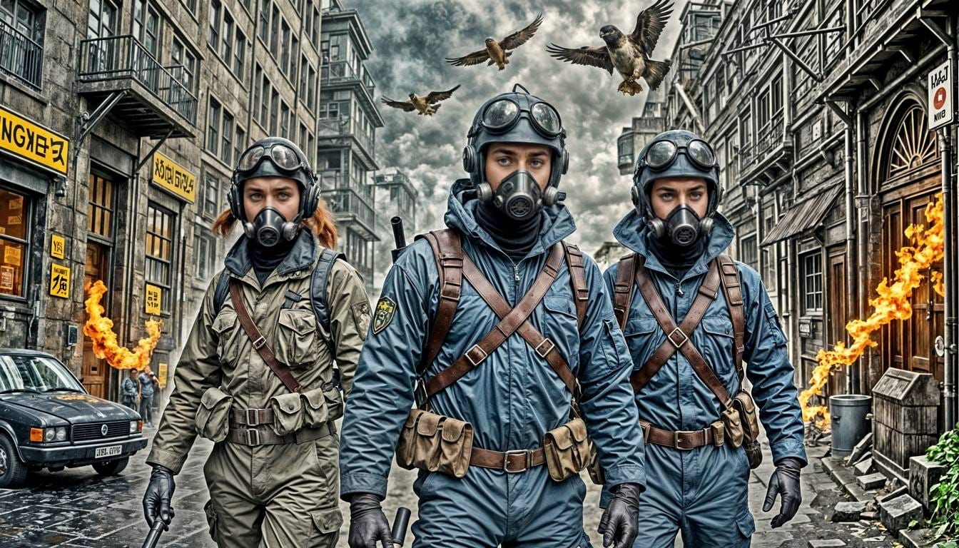 Team Enters Gas Mask's Volcano Lair