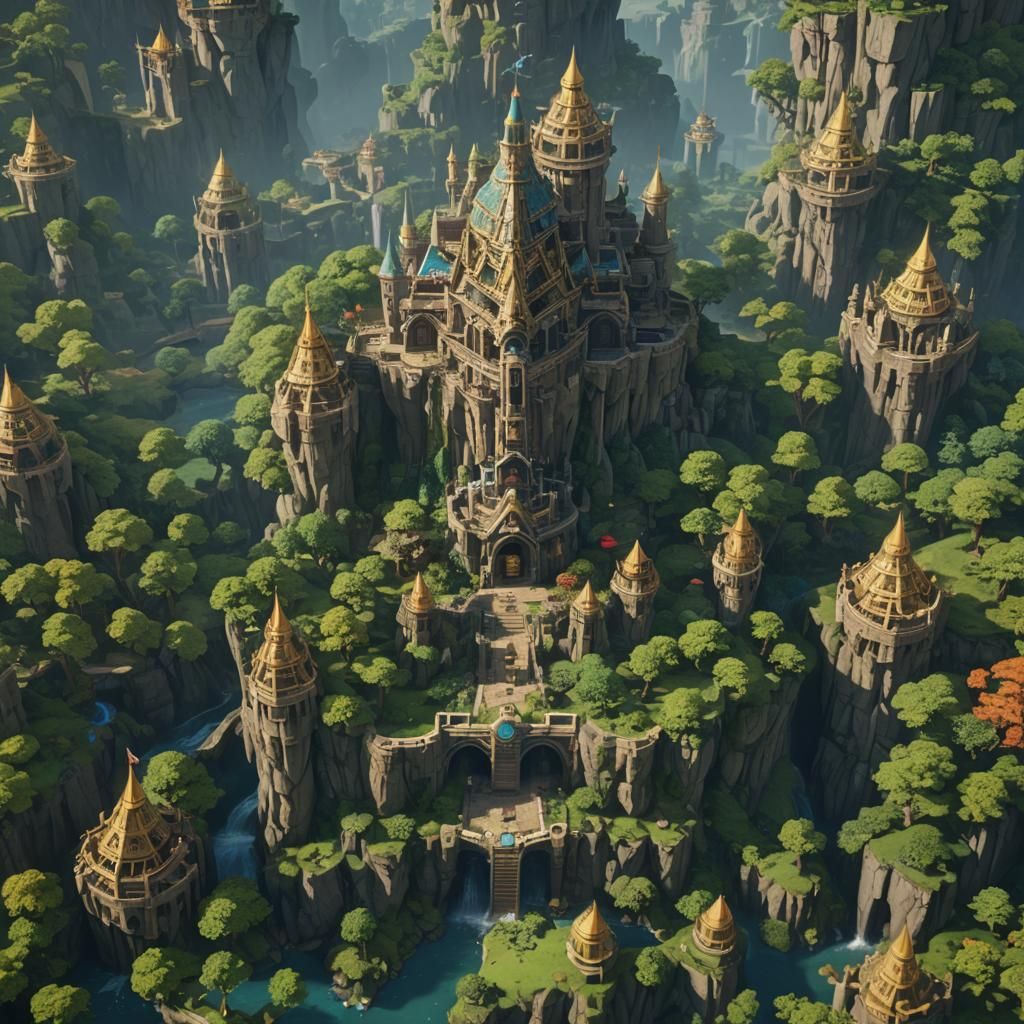 Zelda Fantasy Concept Art in Deep Color