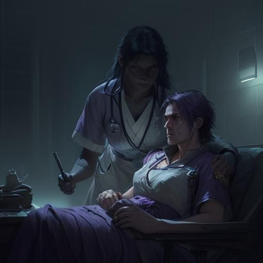 Night Nurse in Dark Fantasy Concept Art