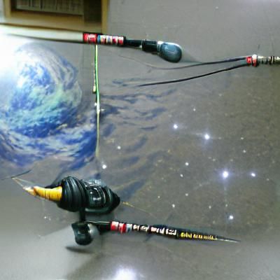 Starmetal Fishing Pole with Celestial Design