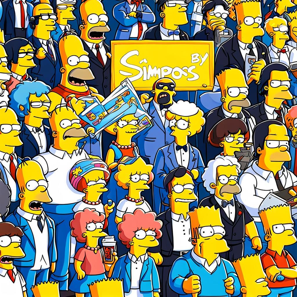 Simpsons Characters in Anime Style