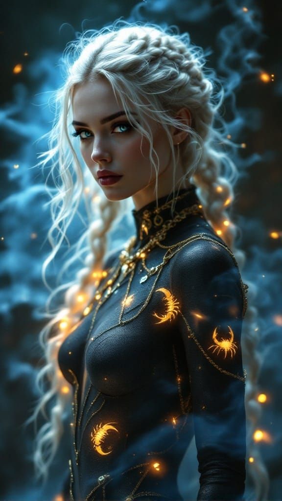 Deadly Elegance in Celestial Shadows