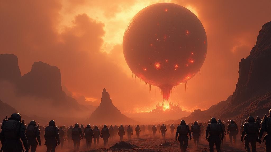 Terran Army Conquers Zerg Planet