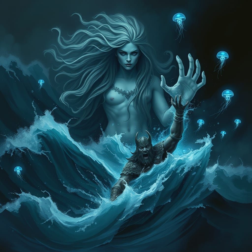 Norse Sea Goddess Emerges from Turbulent Waves in Haunting, ...