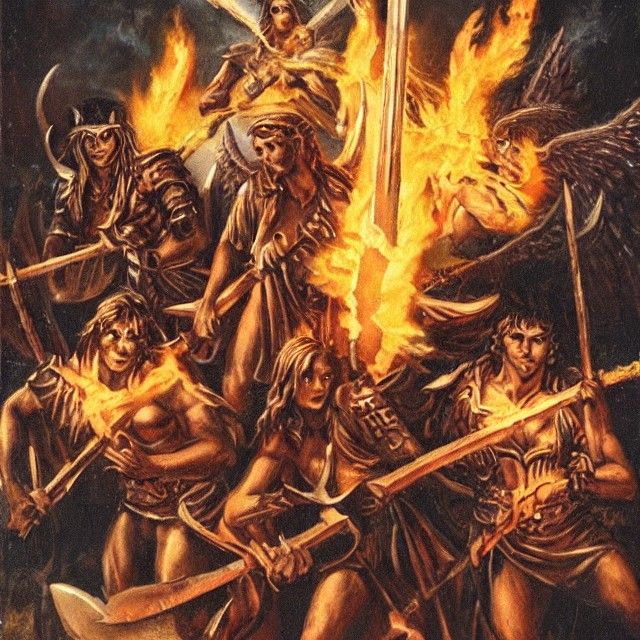 Angels vs Demons: Flaming Sword Battle