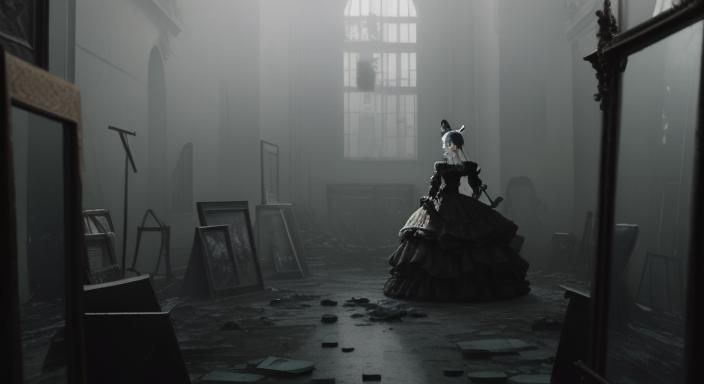Gothic Model in Baroque Mirror Room