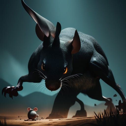 Mice in Cinematic 35mm Film Style