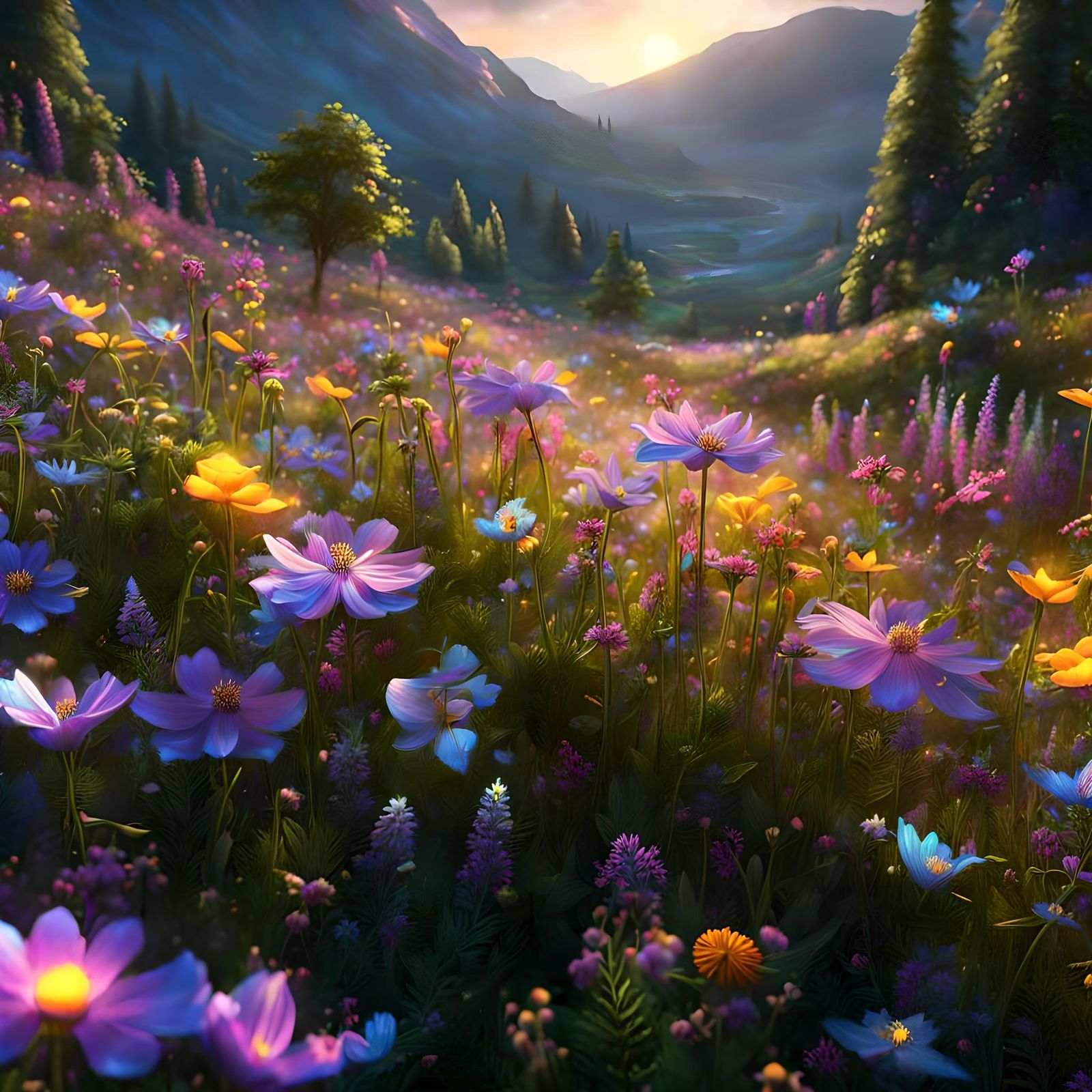 Flower Field, That's Where I'm At