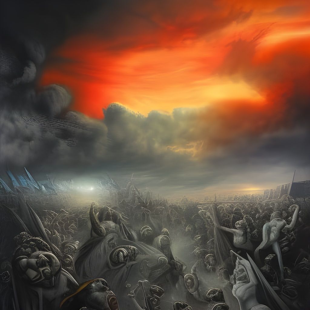 Apocalypse in Raja Ravi Varma Style