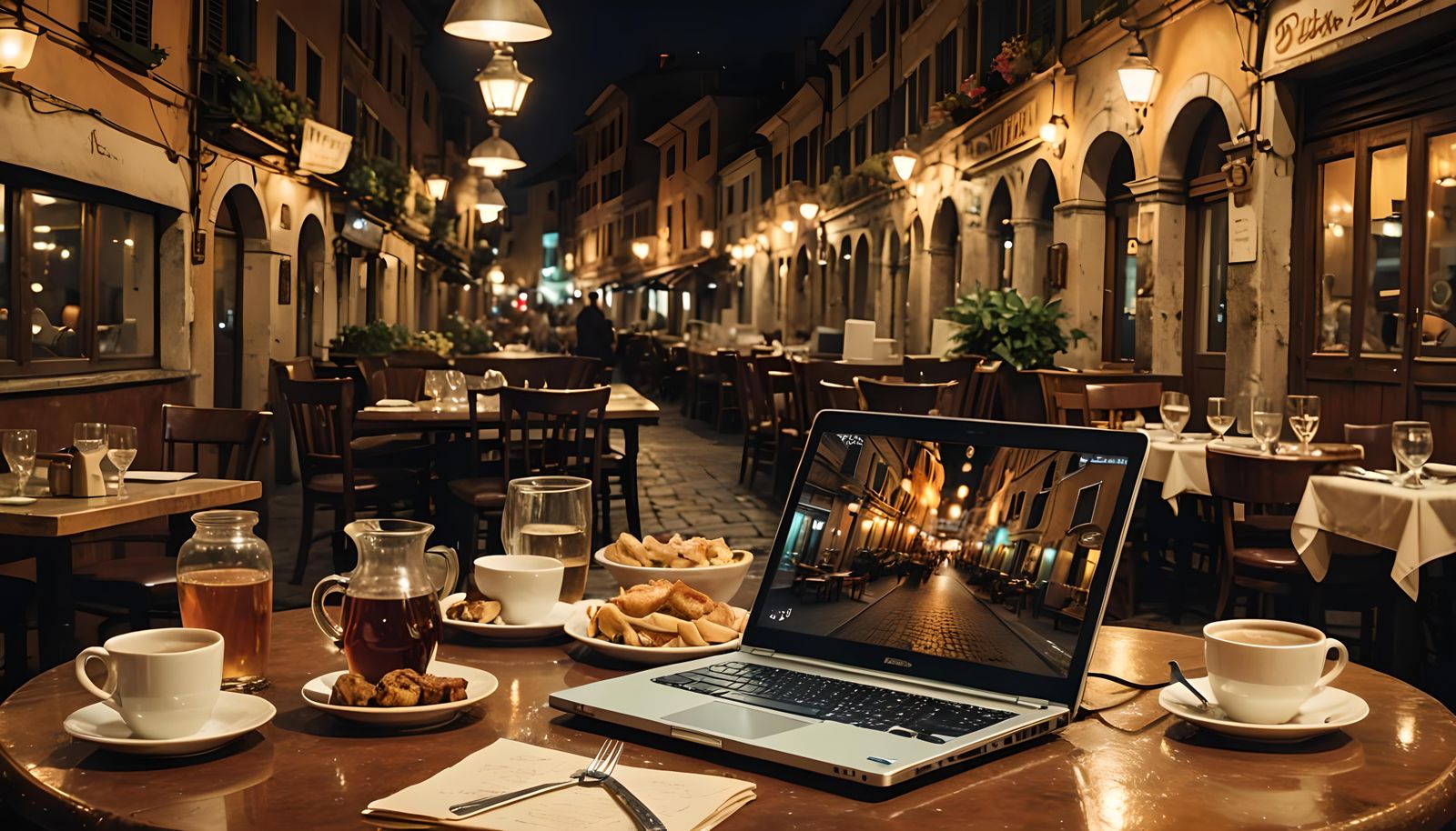 Italian Feast and Abandoned City Restaurant