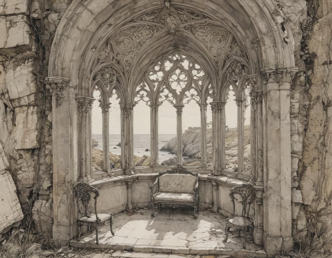 ancient castle throne-room