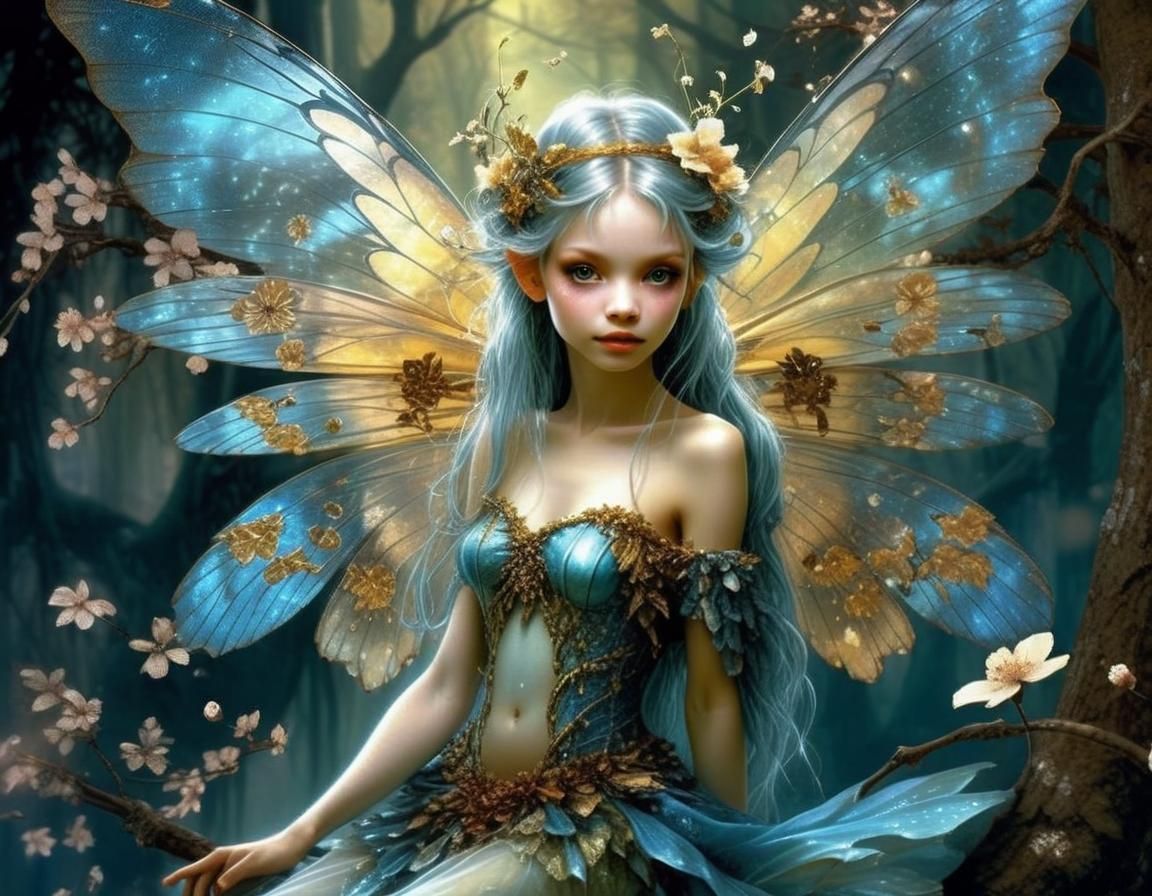 Cherry Blossom Fairy Digital Painting