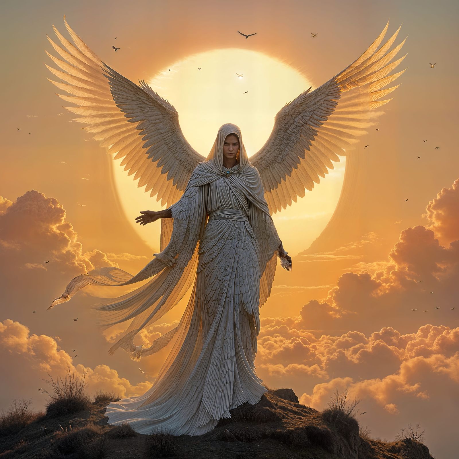 Majestic Eagle Ascending on Wings